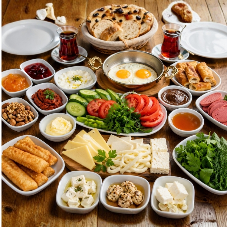 İki Kişilik Serpme Kahvaltı